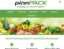 Tablet Screenshot of pinnpack.com